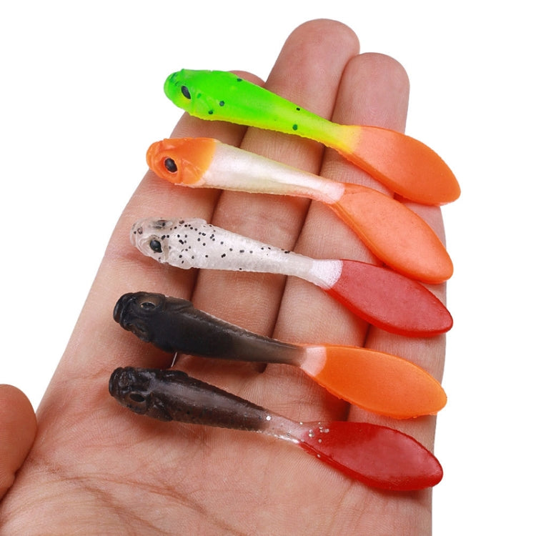 7cm 5pcs /Pack HENGJIA SO177 Dual Color Imitation Fishing Lure Freshwater Soft Dummy Bait(Color 4) - Fishing Lures by HENGJIA | Online Shopping South Africa | PMC TechLife | Buy Now Pay Later Mobicred