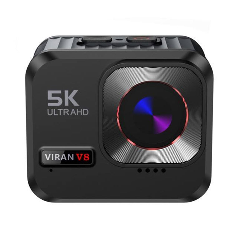 VIRAN V8 5K Ultra-Clear Outdoor Diving Anti-Shake Sports Camera Cycling Helmet Driving Recorder(Black) - free shipping - PMC Jewellery - Order now!