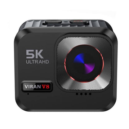 VIRAN V8 5K Ultra-Clear Outdoor Diving Anti-Shake Sports Camera Cycling Helmet Driving Recorder(Black) - free shipping - PMC Jewellery - Order now!