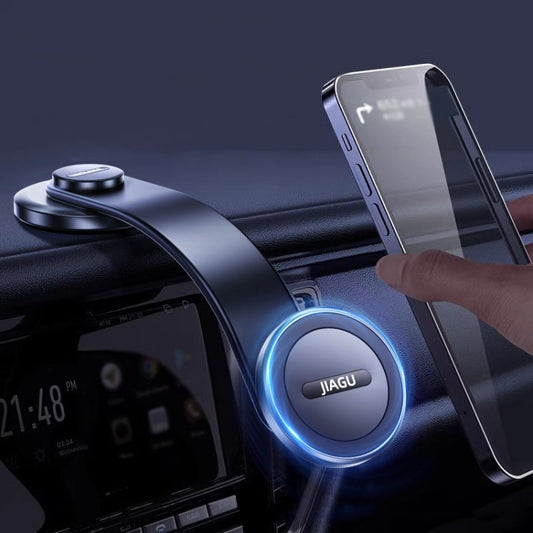 JIAGU Car Suction Cup Type Magsafe Mobile Phone Bracket Telescopic Instrument Panel Car Navigation Rack(Black) - free shipping - PMC Jewellery - Order now!