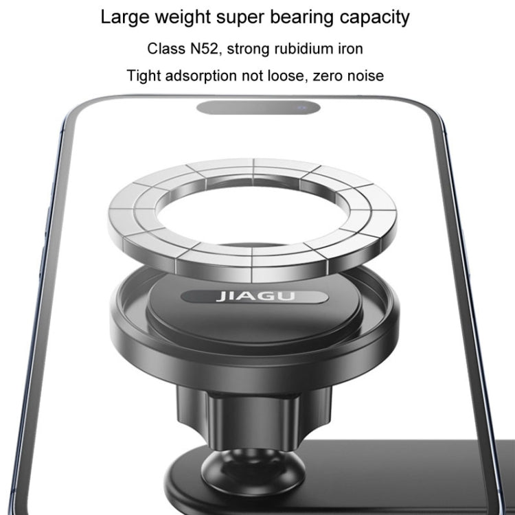 JIAGU Car Suction Cup Type Magsafe Mobile Phone Bracket Telescopic Instrument Panel Car Navigation Rack(Black) - free shipping - PMC Jewellery - Order now!