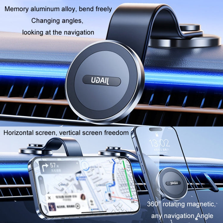 JIAGU Car Suction Cup Type Magsafe Mobile Phone Bracket Telescopic Instrument Panel Car Navigation Rack(Black) - free shipping - PMC Jewellery - Order now!