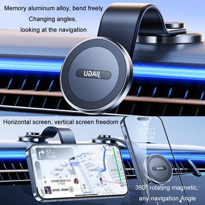 JIAGU Car Suction Cup Type Magsafe Mobile Phone Bracket Telescopic Instrument Panel Car Navigation Rack(Black) - free shipping - PMC Jewellery - Order now!