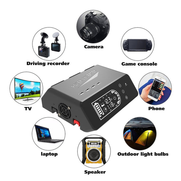 12V To 110V 1000W Pure Sine Wave Inverter