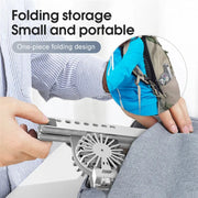 C9 Pro RGB Ambient Light Foldable Fan Cooling Laptop Aluminum Alloy Heightening Stand, Color: Silver