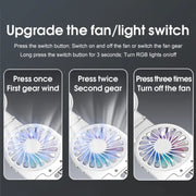 C9 Pro RGB Ambient Light Foldable Fan Cooling Laptop Aluminum Alloy Heightening Stand, Color: Silver