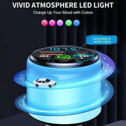 48W PD Fast Charging Car Bluetooth MP3 Player Ambient Light(Black)