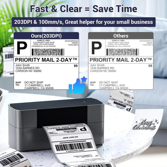 Phomemo PM245-BT Bluetooth Shipping Label Printer Support Labels Width  1- 4.6 Inch(EU Plug)
