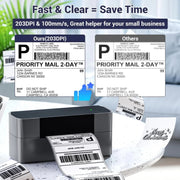 Phomemo PM245-BT Bluetooth Shipping Label Printer Support Labels Width  1- 4.6 Inch(US Plug)