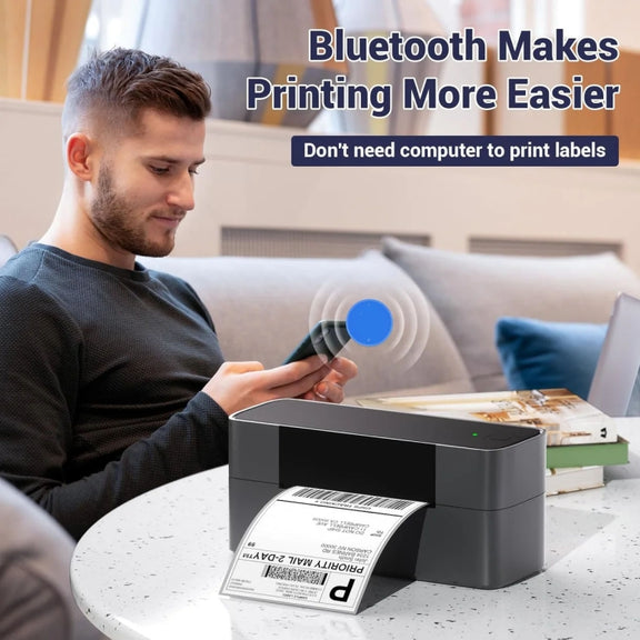Phomemo PM245-BT Bluetooth Shipping Label Printer Support Labels Width  1- 4.6 Inch(EU Plug)
