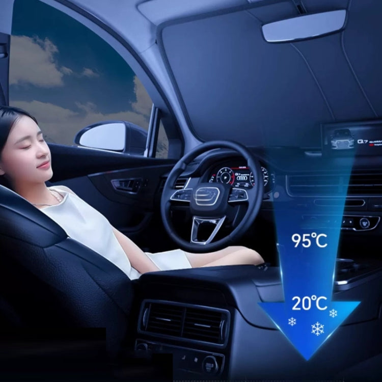 145x80cm Car Front Windshield Sun Protection Laser Sunshade Blinds, Style: Double Circle Sun Visor - free shipping - PMC TechLife - Order now!