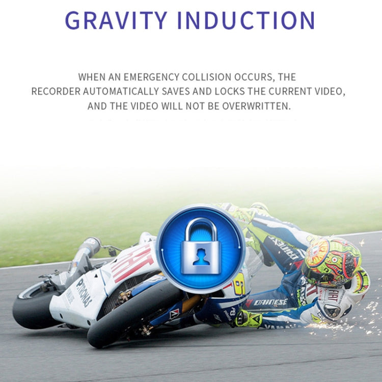 3 inch Motorcycle High-definition Dual-lens Driving Recorder - Electrical Instruments by PMC TechLife | Online Shopping South Africa | PMC TechLife | Buy Now Pay Later Mobicred