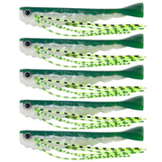 6.6cm 5pcs /Pack HENGJIA SO175 Two Color Split Fork Soft Bait Freshwater Fishing Salmon Lures(Color 1)
