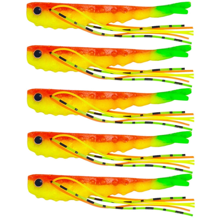6.6cm 5pcs /Pack HENGJIA SO175 Two Color Split Fork Soft Bait Freshwater Fishing Salmon Lures(Color 3) - Fishing Lures by HENGJIA | Online Shopping South Africa | PMC TechLife | Buy Now Pay Later Mobicred