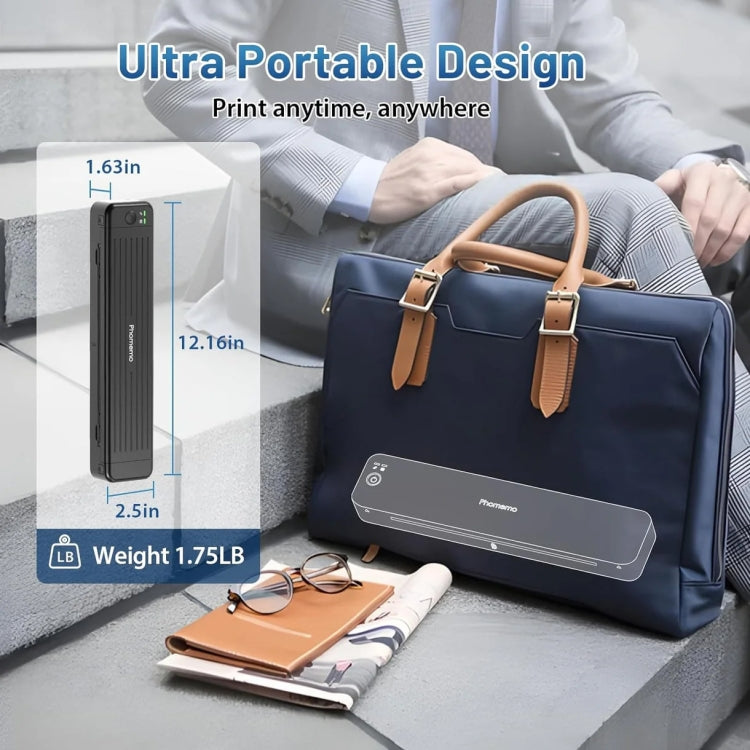 Phomemo P831 Bluetooth Portable Thermal Transfer Printer Support A4 / Letter / A5 / B5 Plain Paper Printing(Green) - free shipping - PMC TechLife - Order now!