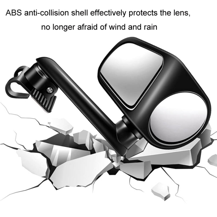 Car Auxiliary Mirror Multi-Function Wide-Angle Rear View Reversing Mirror(Black Left) - Convex Mirror & Accessories by PMC TechLife | Online Shopping South Africa | PMC TechLife | Buy Now Pay Later Mobicred