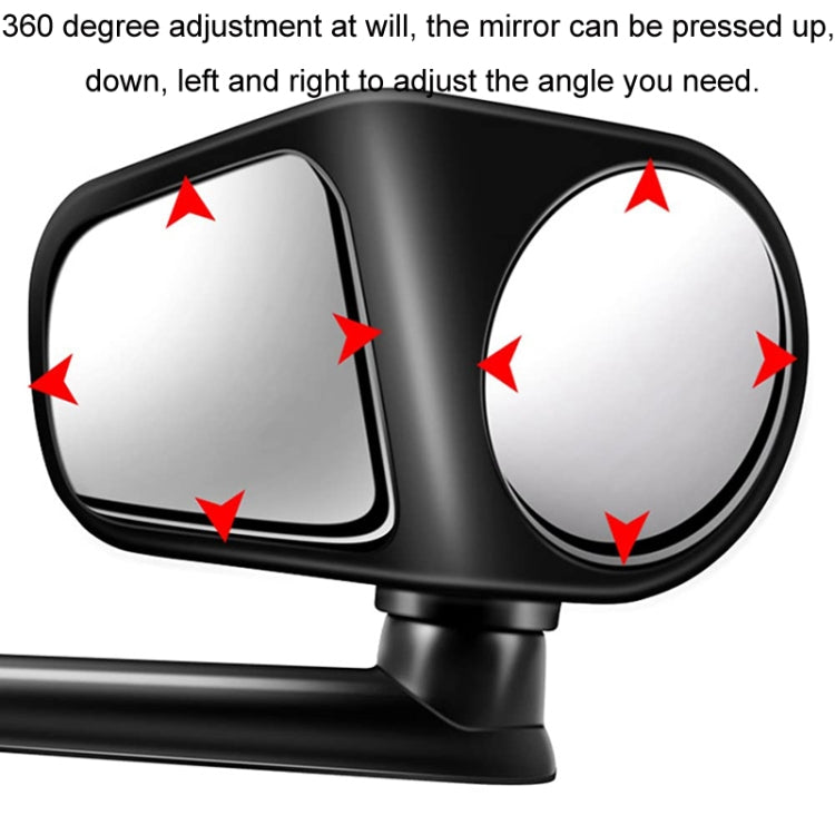 Car Auxiliary Mirror Multi-Function Wide-Angle Rear View Reversing Mirror(Black Right) - Convex Mirror & Accessories by PMC TechLife | Online Shopping South Africa | PMC TechLife | Buy Now Pay Later Mobicred