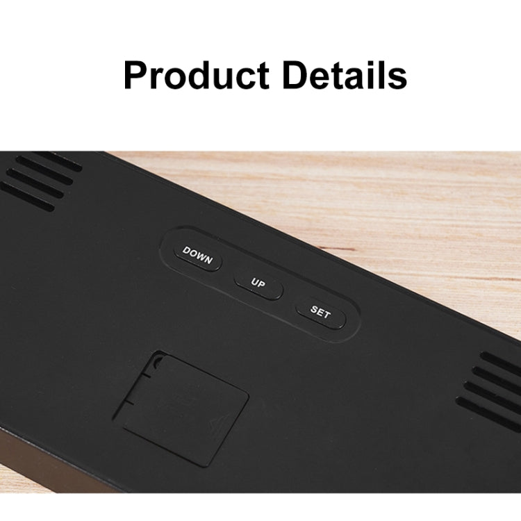 LED Screen Digital Display Desktop Alarm Clock Multifunctional Decoration Wall Clock(Red) - Alarm Clocks by PMc TechLife | Online Shopping South Africa | PMc TechLife | Buy Now Pay Later Mobicred