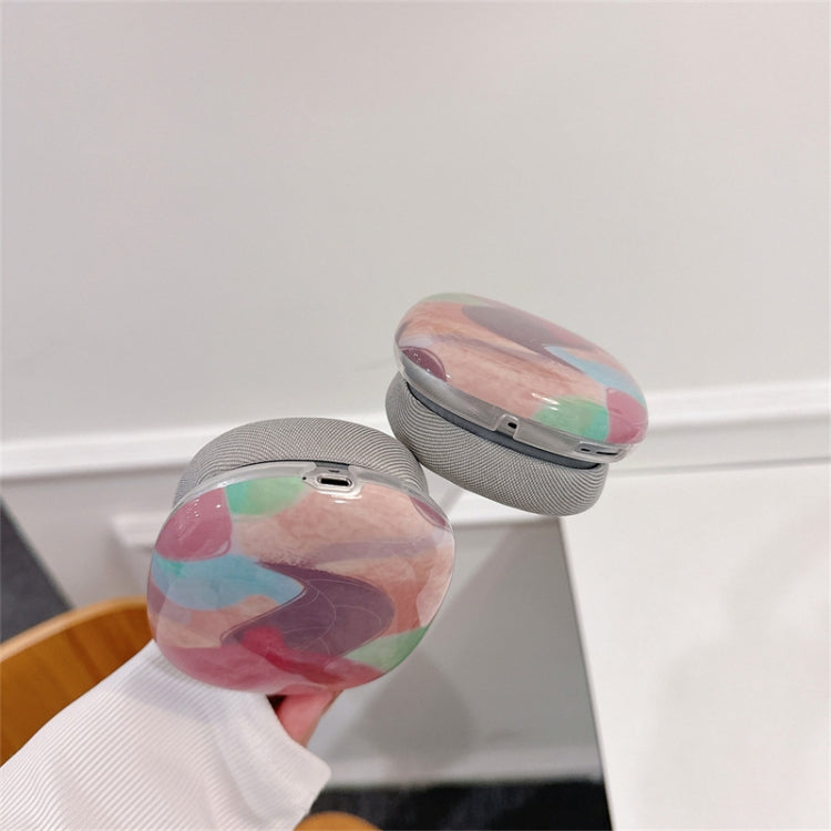For AirPods Max 1Pair Tropical Leaf Pattern Headphone Silicone Case(Color)