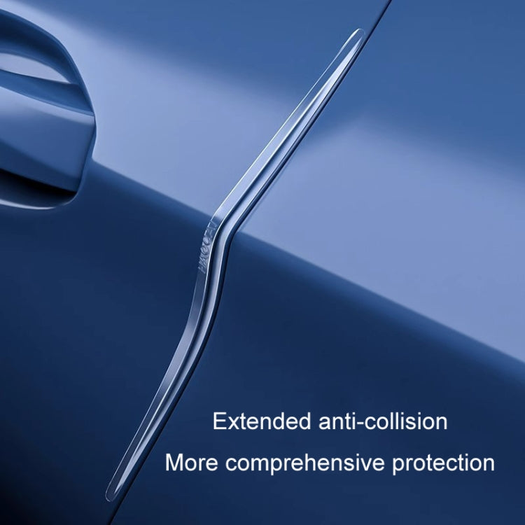 HAOCAI 40cm Car Door Anti-collision Strip Door Edge Bumper Protector, Color: 8pcs Transparent - free shipping - PMC TechLife - Order now!