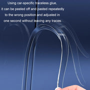 HAOCAI 40cm Car Door Anti-collision Strip Door Edge Bumper Protector, Color: 8pcs Transparent