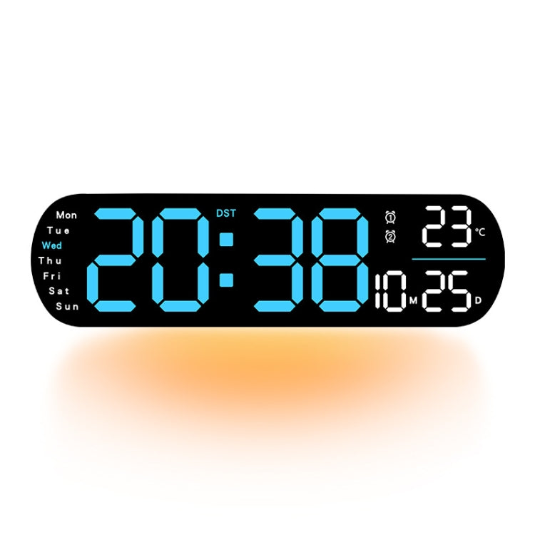 Remote Control Digital Display Atmosphere Light Wall Clock Living Room Decoration Clock, Color: Blue - Wall Clock by PMc TechLife | Online Shopping South Africa | PMc TechLife | Buy Now Pay Later Mobicred