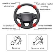 Automobile Multifunctional Bearing Steering Wheel Power Ball(Oval Red)