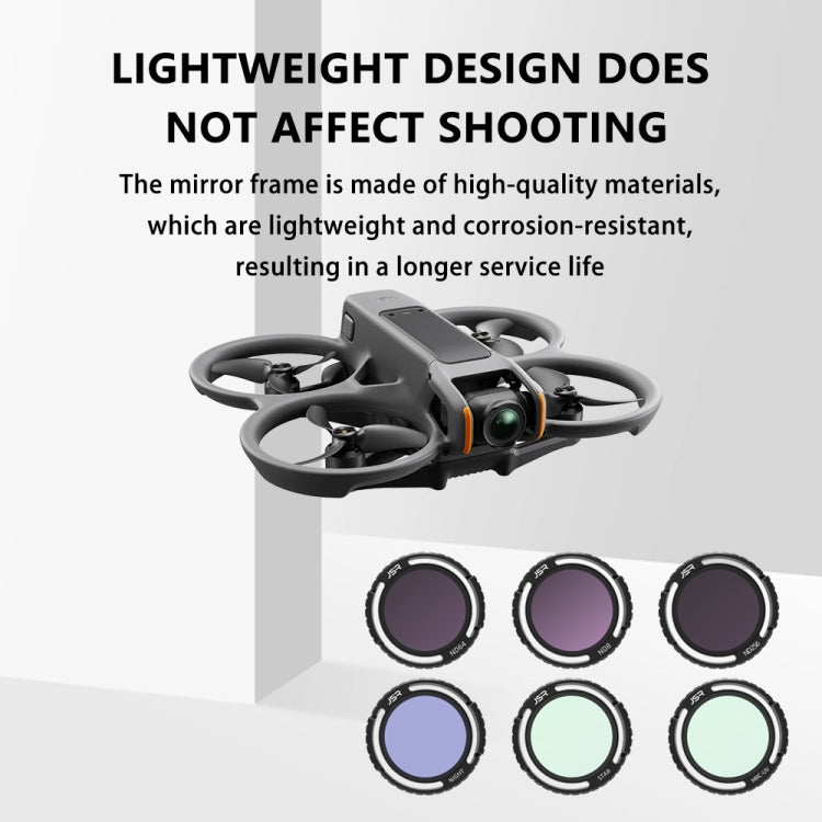 JSR-2050-17 ND8+ND16+ND32 For DJI Avata 2 Traverser Filter Accessories Camera Scrim Polarizing Lens