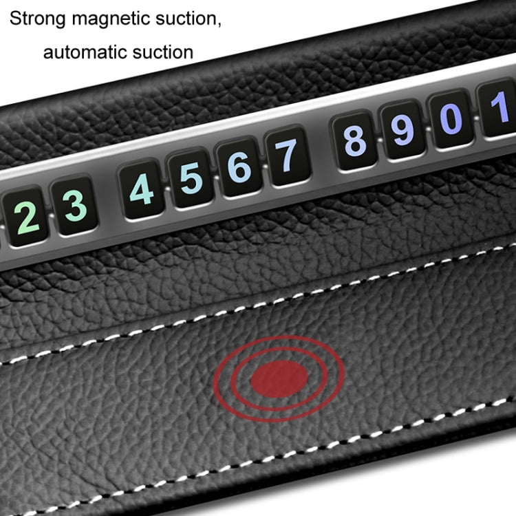 Car Front Windshield Temporary Parking Number Plate Interior Decoration(Grey) - Parking Card by PMC TechLife | Online Shopping South Africa | PMC TechLife | Buy Now Pay Later Mobicred