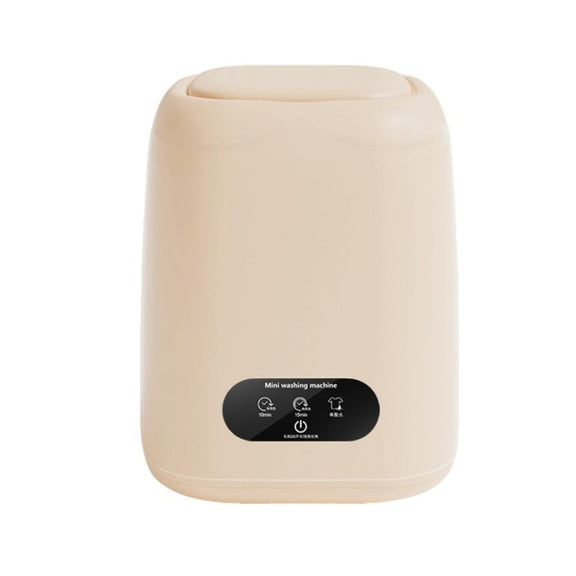 Small Household Portable Underwear Washing Machine, Size: US Plug(Milk Yellow)