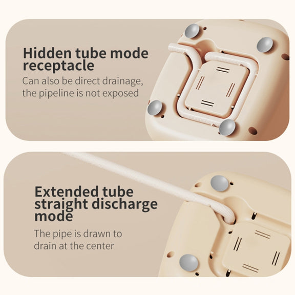 Small Household Portable Underwear Washing Machine, Size: UK Plug(Milk Yellow)