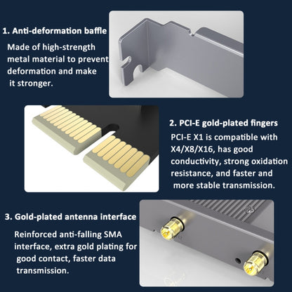 COMFAST BE200MAX 8774Mbps WiFi7 Network Card Bluetooth 5.4 Tri-Band PCIE WiFi Receiver - free shipping - PMC Jewellery - Order now!