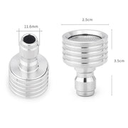 High-pressure Car Wash 1/4 Fast Insert Water Lance Stainless Steel Sprinkler Anti-splash, Specification: 0.5mm Hole