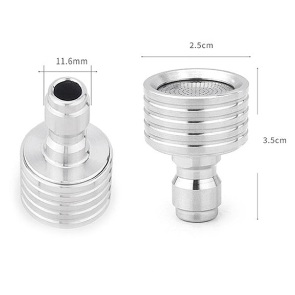 High-pressure Car Wash 1/4 Fast Insert Water Lance Stainless Steel Sprinkler Anti-splash, Specification: 0.4mm Hole