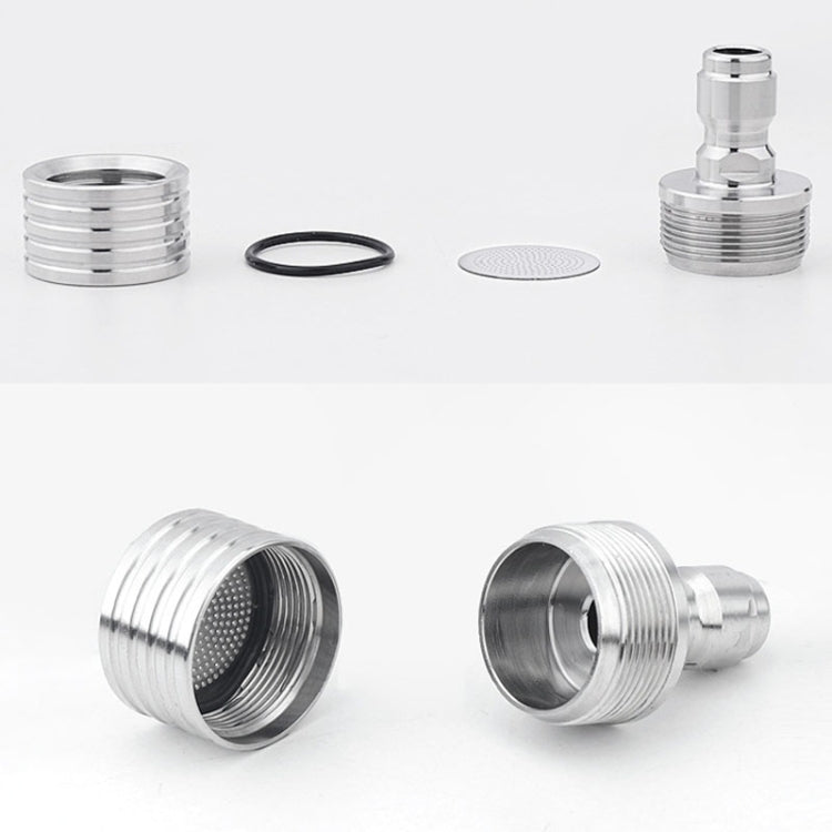 High-pressure Car Wash 1/4 Fast Insert Water Lance Stainless Steel Sprinkler Anti-splash, Specification: 0.4mm Hole