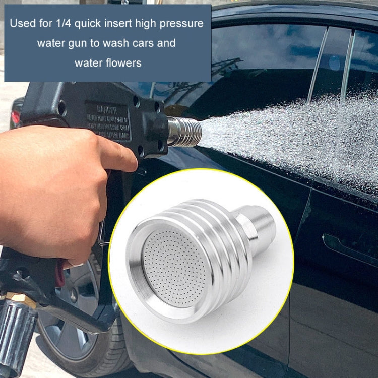High-pressure Car Wash 1/4 Fast Insert Water Lance Stainless Steel Sprinkler Anti-splash, Specification: 0.4mm Hole