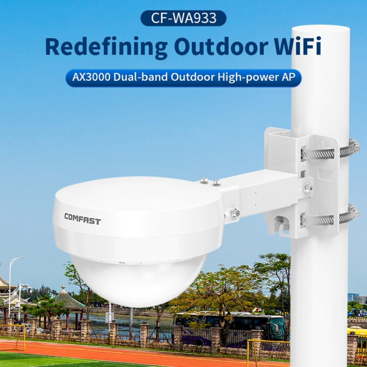 COMFAST WA933 Wi-Fi6  3000Mbps Outdoor Access Point Dual Band Water-resistant Wireless Router Support VLAN(EU Plug)