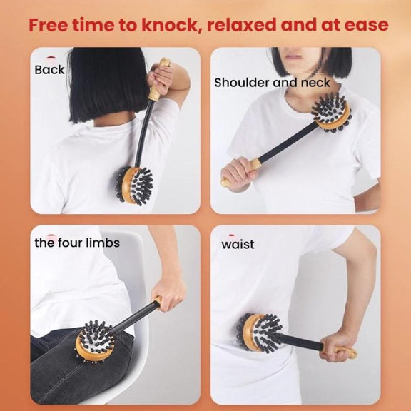 Handheld Knocking Fitness Hammer Double Head Meridian Massage Hammer(Airbag Hammer)