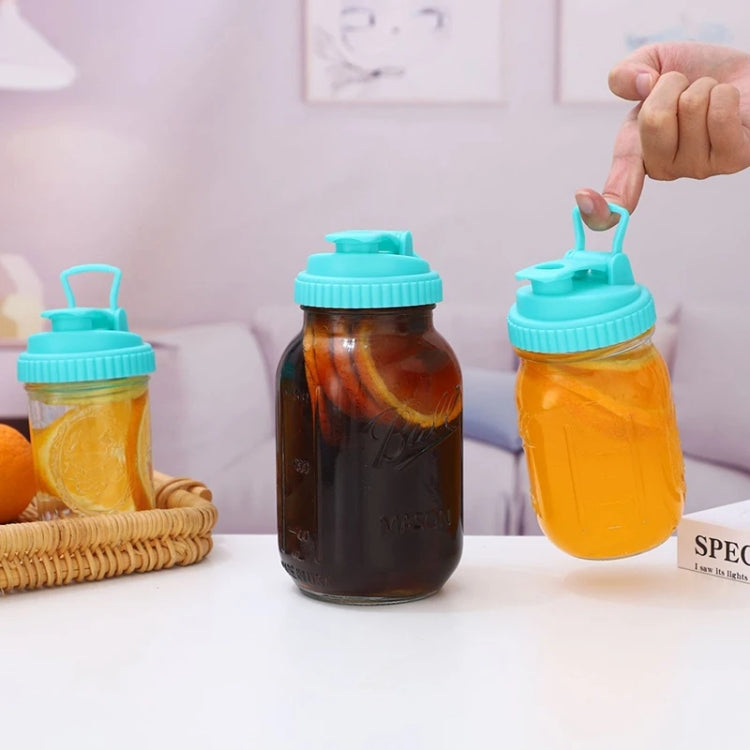 For Mason Jars Wide Mouth Flip Top Lid Airtight Leak Proof Reusable Canning Lids, Size: Diameter 70mm(Random Color)