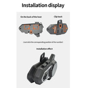 Motorcycle Noise Reduction Water-resistant Helmet Cycling Bluetooth Headphones