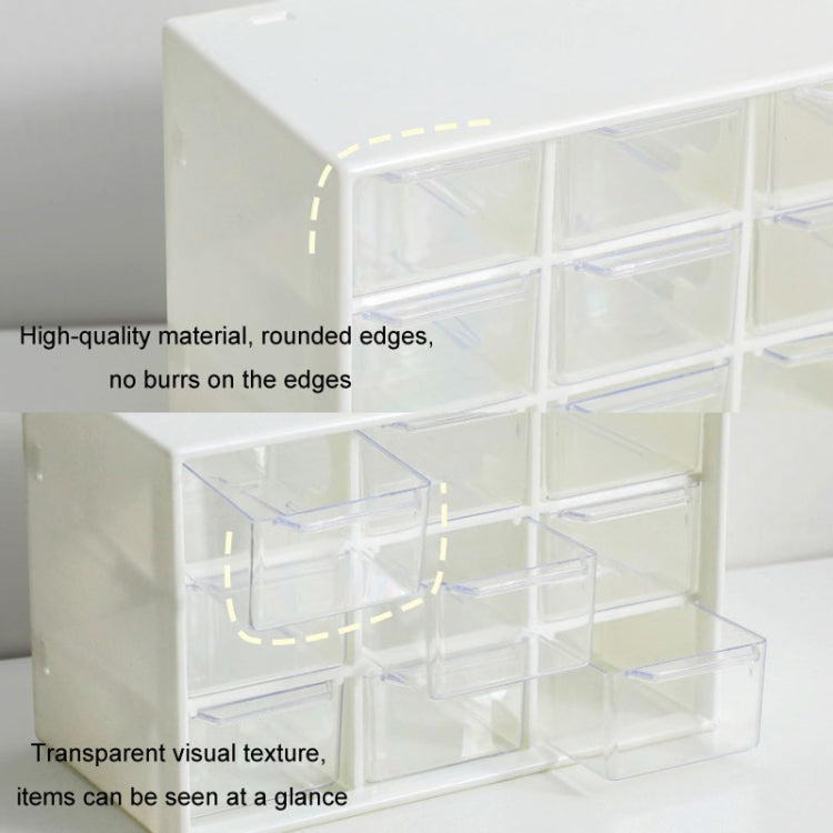 Transparent Desktop Small Objects Compartment Drawer Organizer Hair Accessories Storage Case, Color: 9 Grids Rose - free shipping - PMc TechLife - Order now!