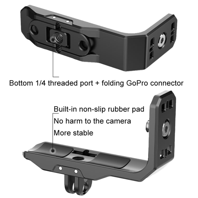 For Insta360 X4 / X3 Hepail Horizontal And Vertical Shooting Quick Release Metal Magnetic Bracket - Mount & Holder by Hepail | Online Shopping South Africa | PMC Jewellery | Buy Now Pay Later Mobicred