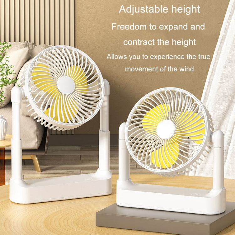 Portable Retractable USB Home Desktop Fan Large Wind Power Outdoor Ceiling Fan, Model: Plug-in Model