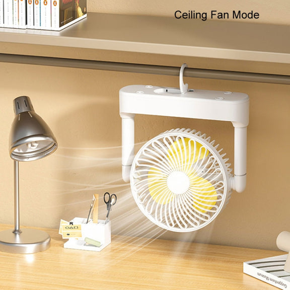 Portable Retractable USB Home Desktop Fan Large Wind Power Outdoor Ceiling Fan, Model: Charging Model