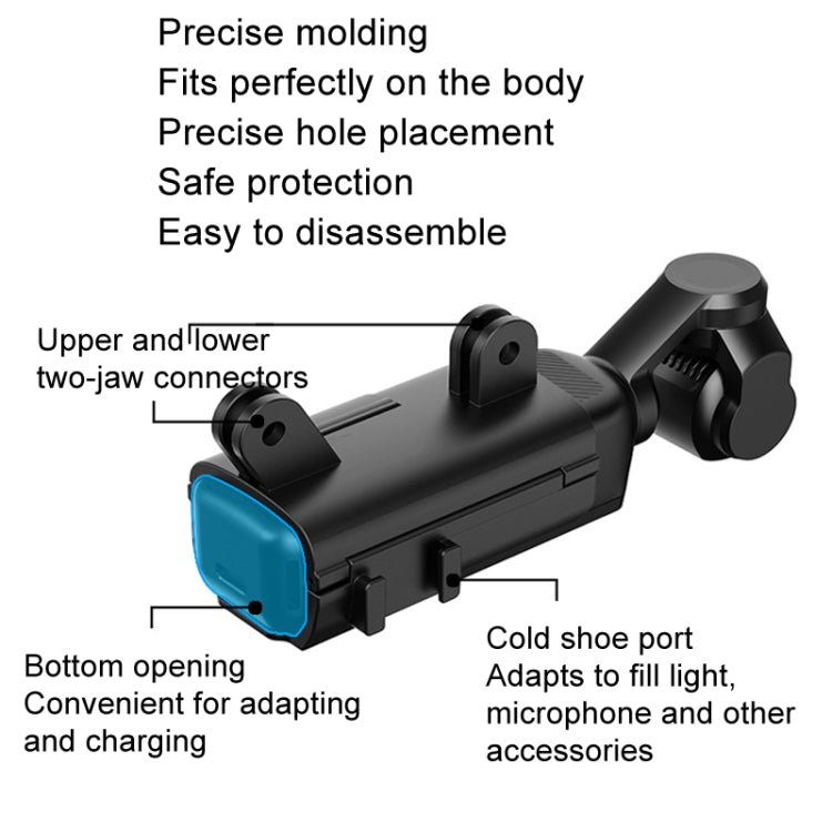 For DJI Osmo Pocket 3 HEPAIL Extended Adapter Protective Bezel Extension Handle Cold Shoe Adapter Bracket - free shipping - PMC Jewellery - Order now!