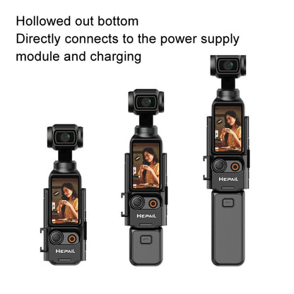 For DJI Osmo Pocket 3 HEPAIL Extended Adapter Protective Bezel Extension Handle Cold Shoe Adapter Bracket - free shipping - PMC Jewellery - Order now!