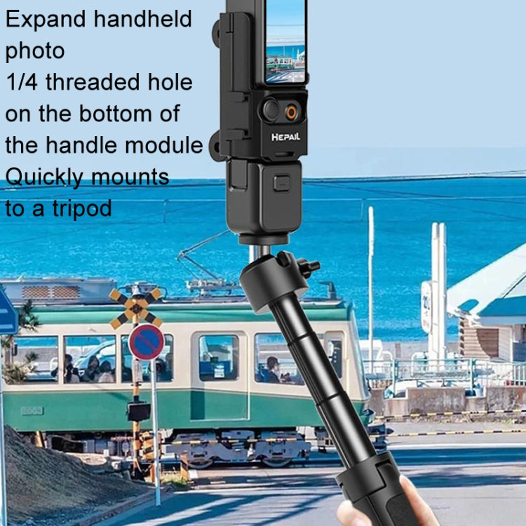For DJI Osmo Pocket 3 HEPAIL Extended Adapter Protective Bezel Extension Handle Cold Shoe Adapter Bracket - free shipping - PMC Jewellery - Order now!