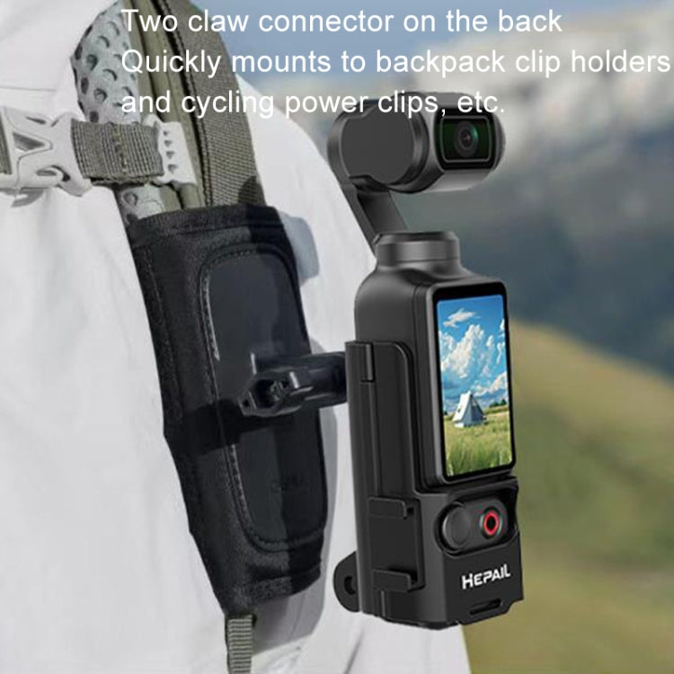 For DJI Osmo Pocket 3 HEPAIL Extended Adapter Protective Bezel Extension Handle Cold Shoe Adapter Bracket - free shipping - PMC Jewellery - Order now!