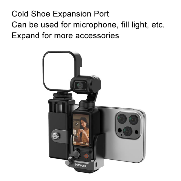 For DJI OSMO Pocket 3 HEPAIL Extended Phone Holder Adapter Protection Bezel - Case & Bags by HEPAIL | Online Shopping South Africa | PMC TechLife | Buy Now Pay Later Mobicred
