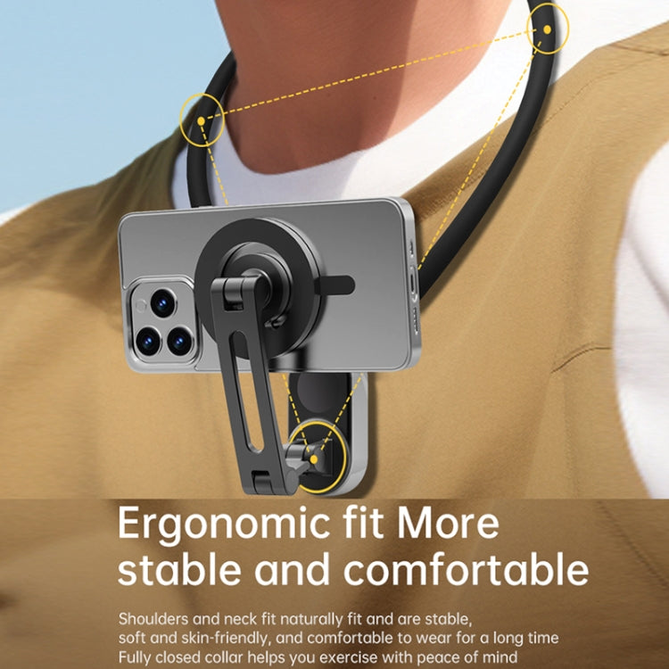 Magnetic Hanging Neck Holder For Mobile Phones/Action Cameras(Black) - DJI Mount & Holder by PMC TechLife | Online Shopping South Africa | PMC TechLife | Buy Now Pay Later Mobicred